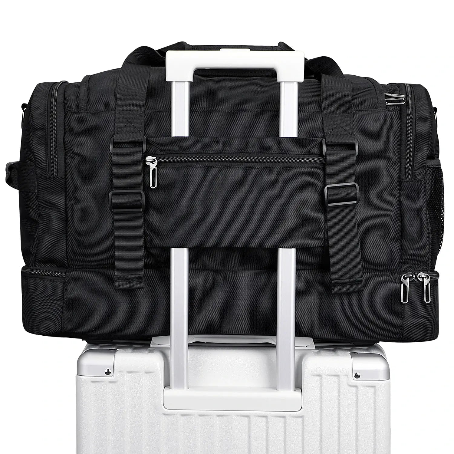 Double-Layer Duffel Bag Modern Split-Level Design with Bottom Shoe Compartment B723