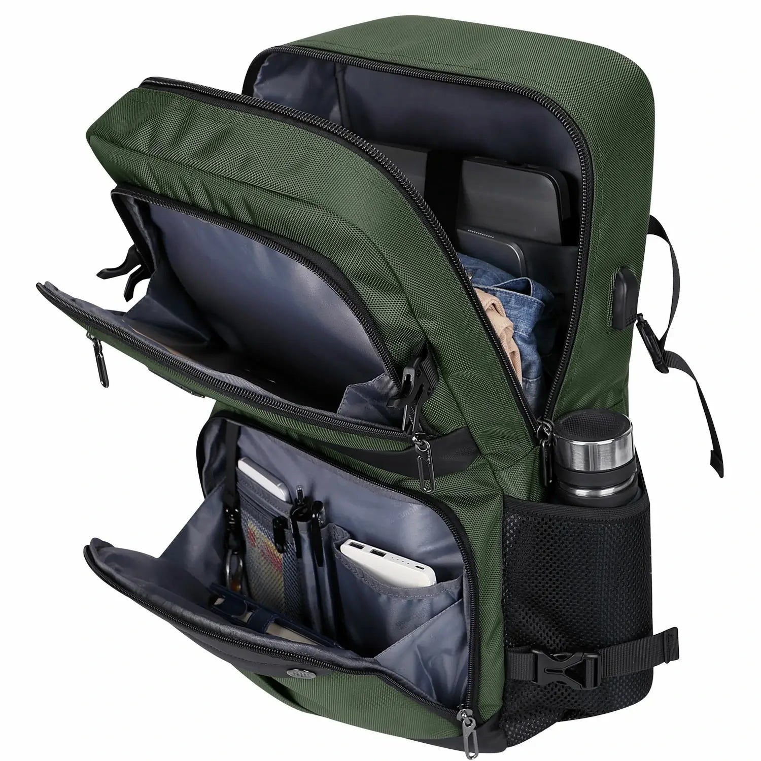 laptop travel backpack business carry on pack #color_green