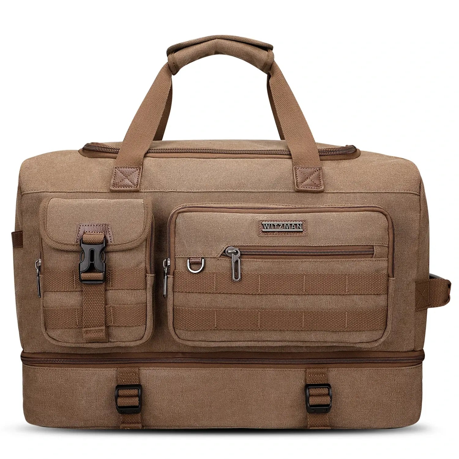 Classic Vintage Canvas Duffel Bag with Toiletry Set A8010-2