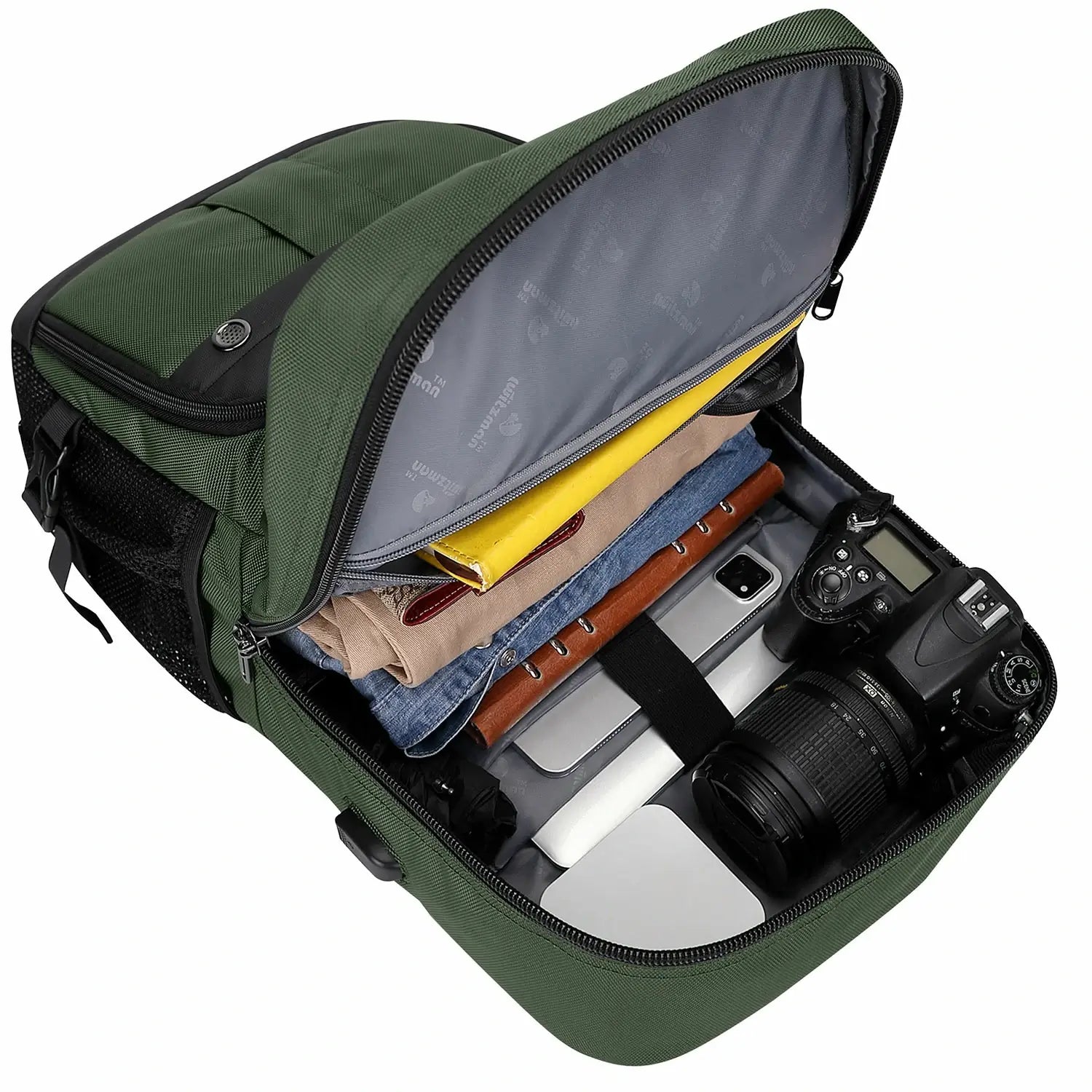 laptop travel backpack business carry on pack #color_green