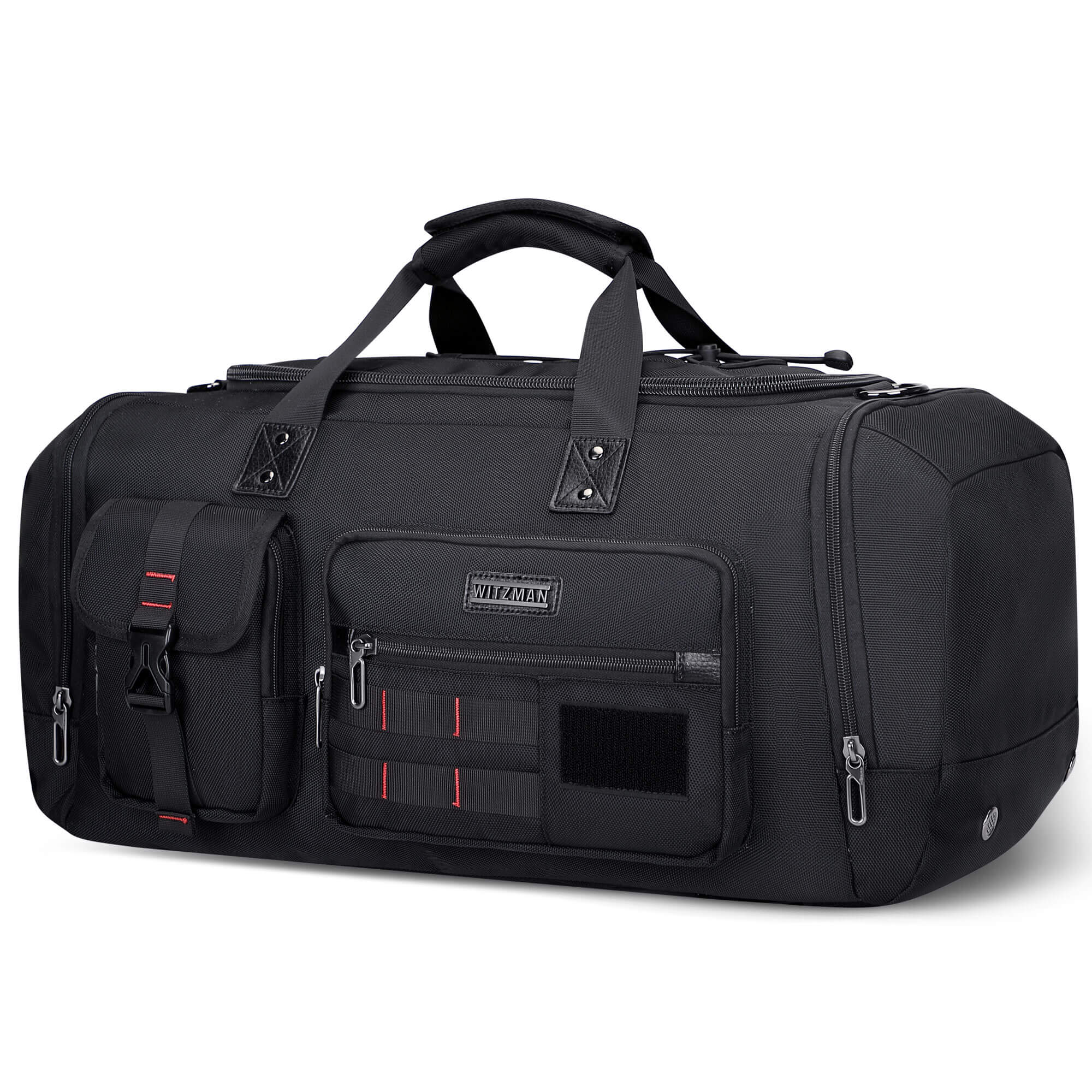 witzman b693 nylon duffel bag black travel luggage