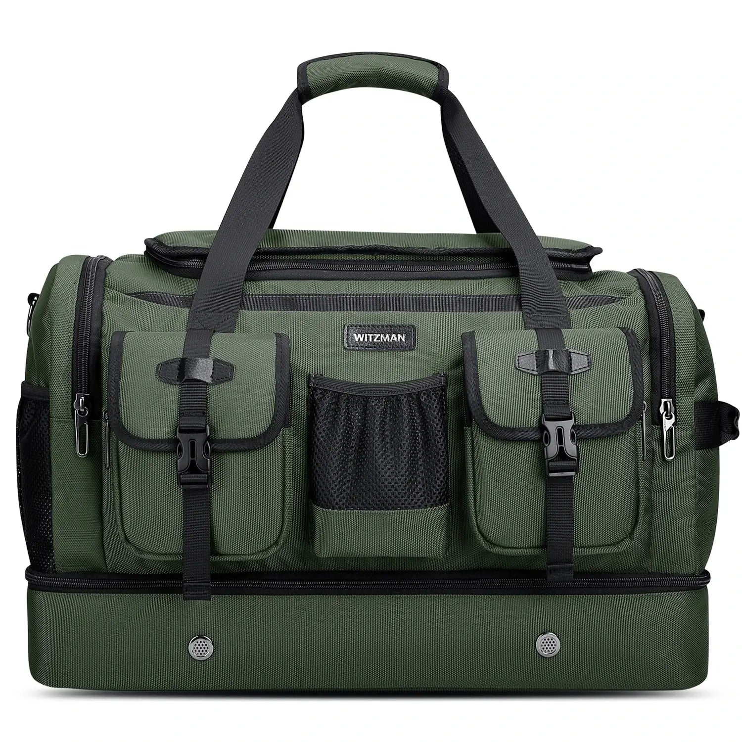 Double-Layer Duffel Bag Modern Split-Level Design with Bottom Shoe Compartment B723