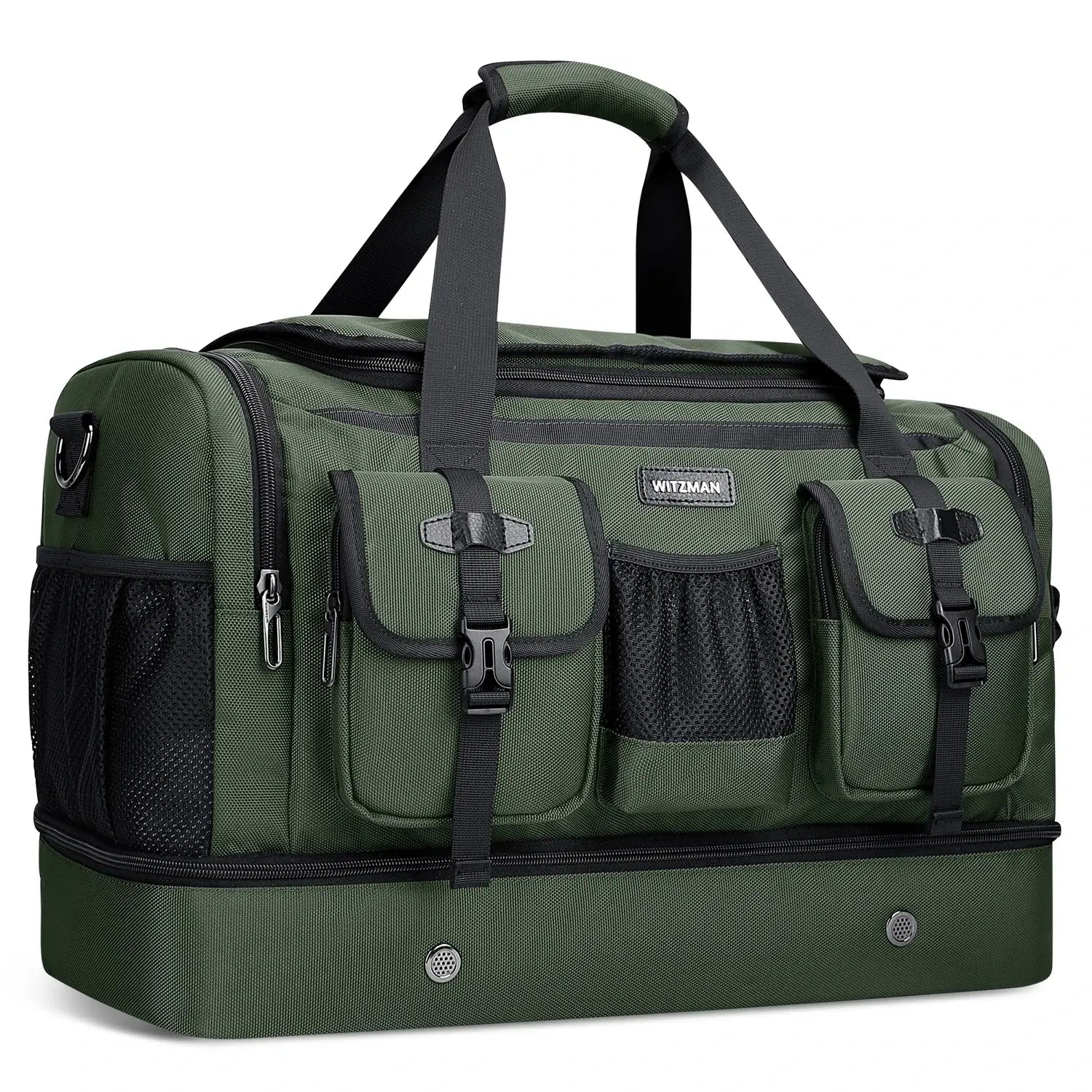 Double-Layer Duffel Bag Modern Split-Level Design with Bottom Shoe Compartment B723