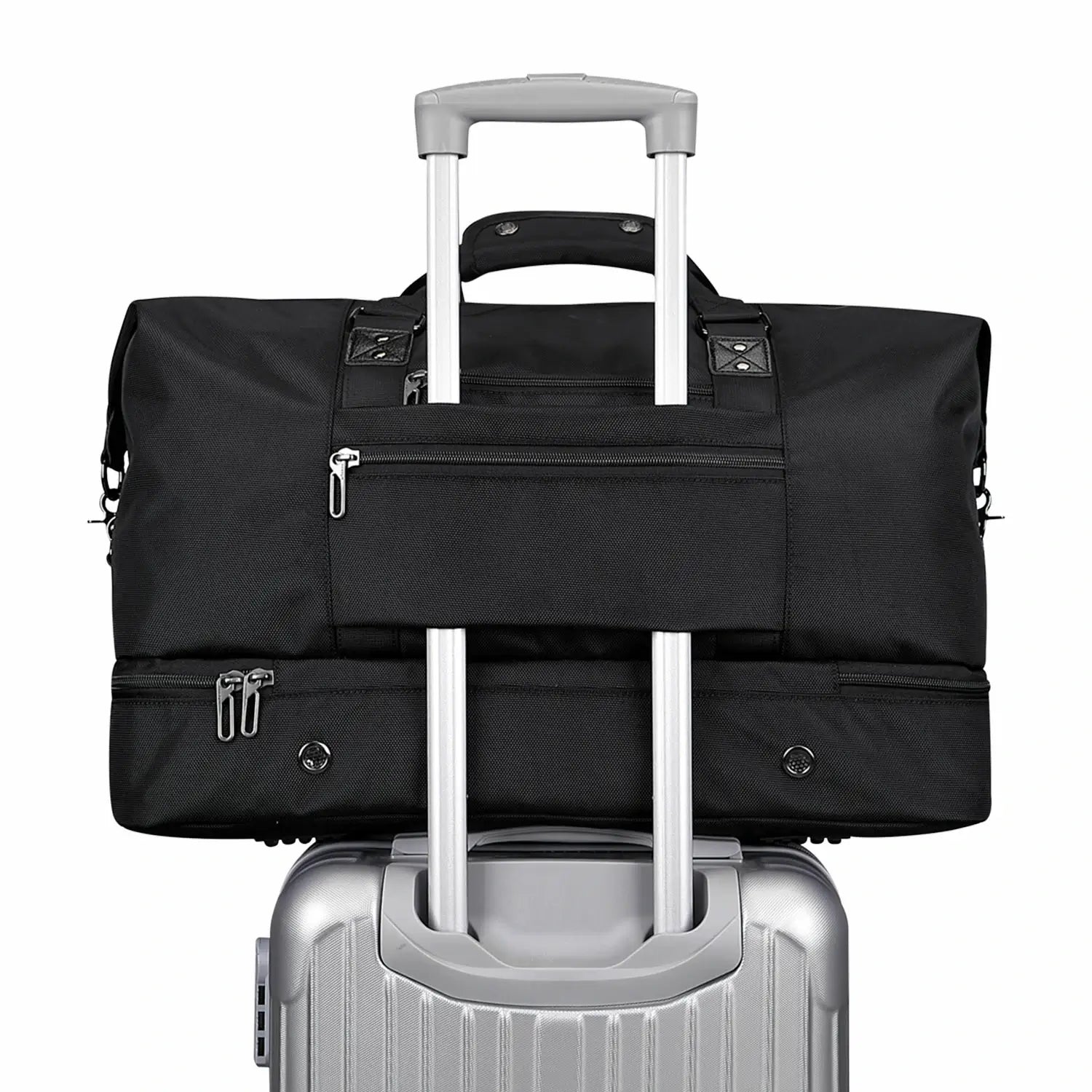 Travel Duffle Bags for Men Weekender Bags With Toiletry Bag Sets black