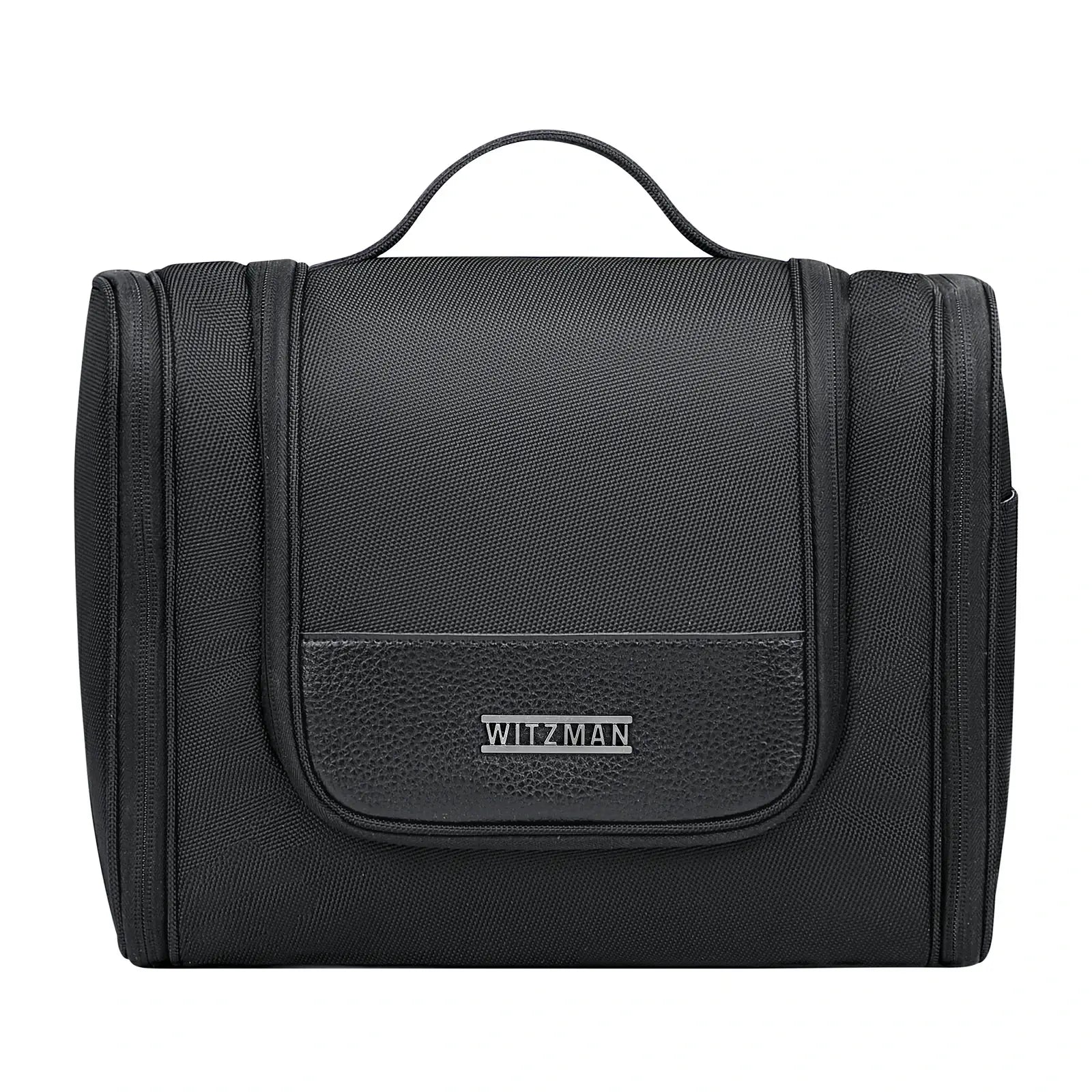 Black large toiletry bag for men