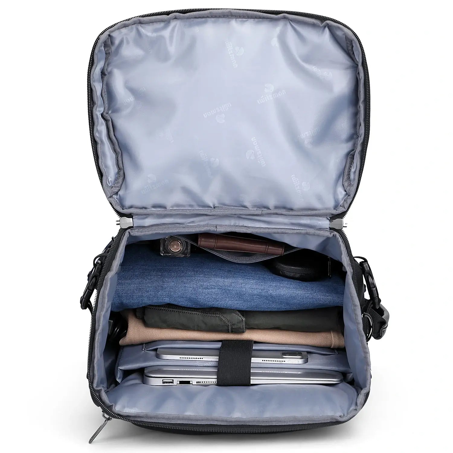 Large men’s travel backpack with 16 inch laptop compartment