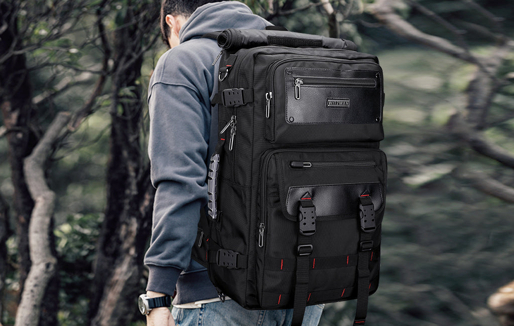 WITZMAN carry on travel backpack for men