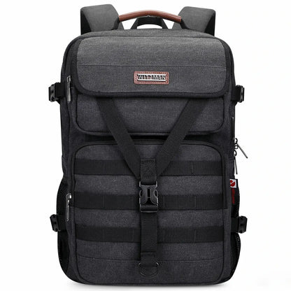 Men’s Canvas Travel Backpack TSA Vintage Carry-On Bag A8012