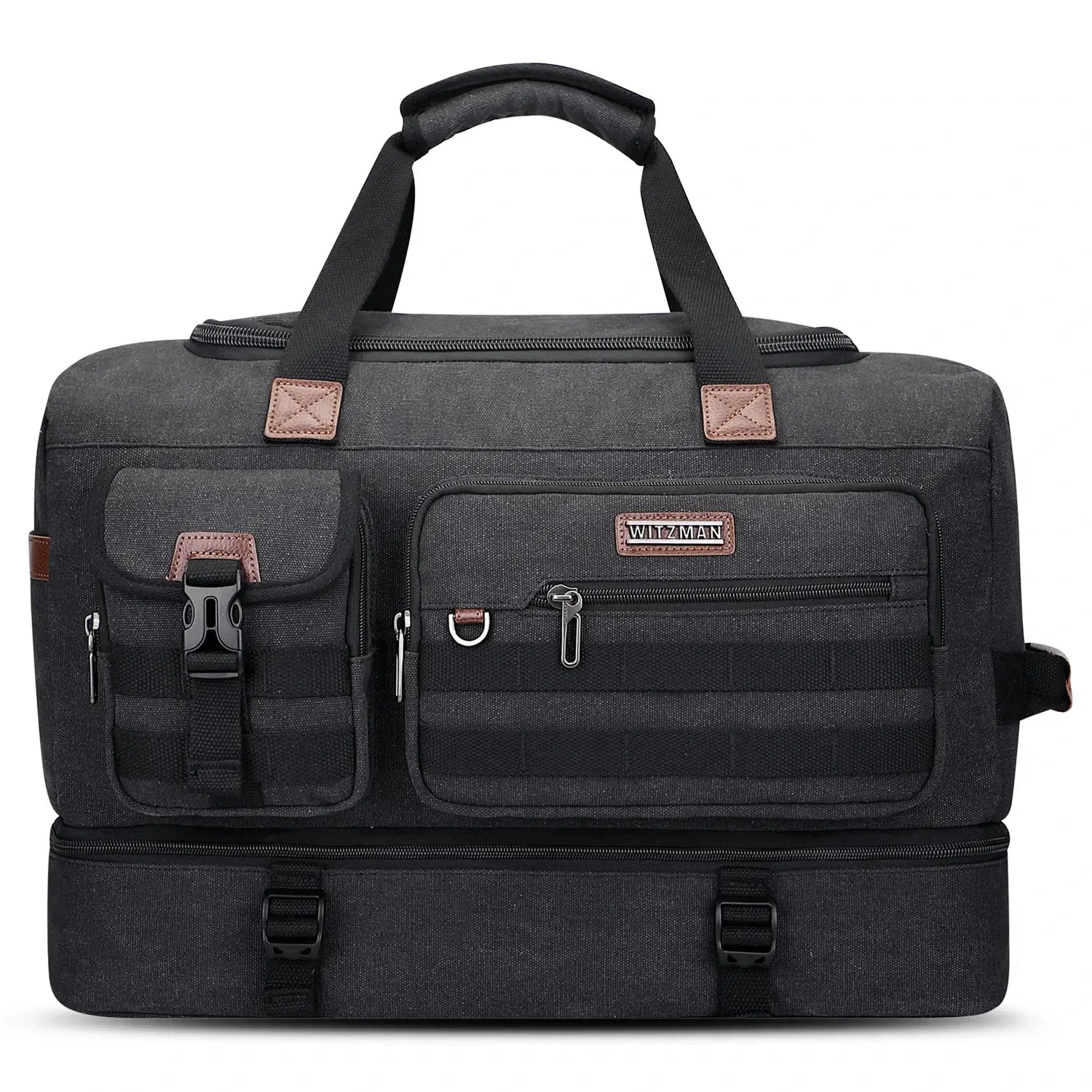 Classic Vintage Canvas Duffel Bag with Toiletry Set A8010-2