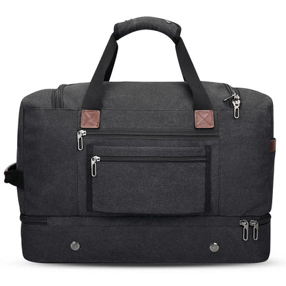 Classic Vintage Canvas Duffel Bag with Toiletry Set A8010-2