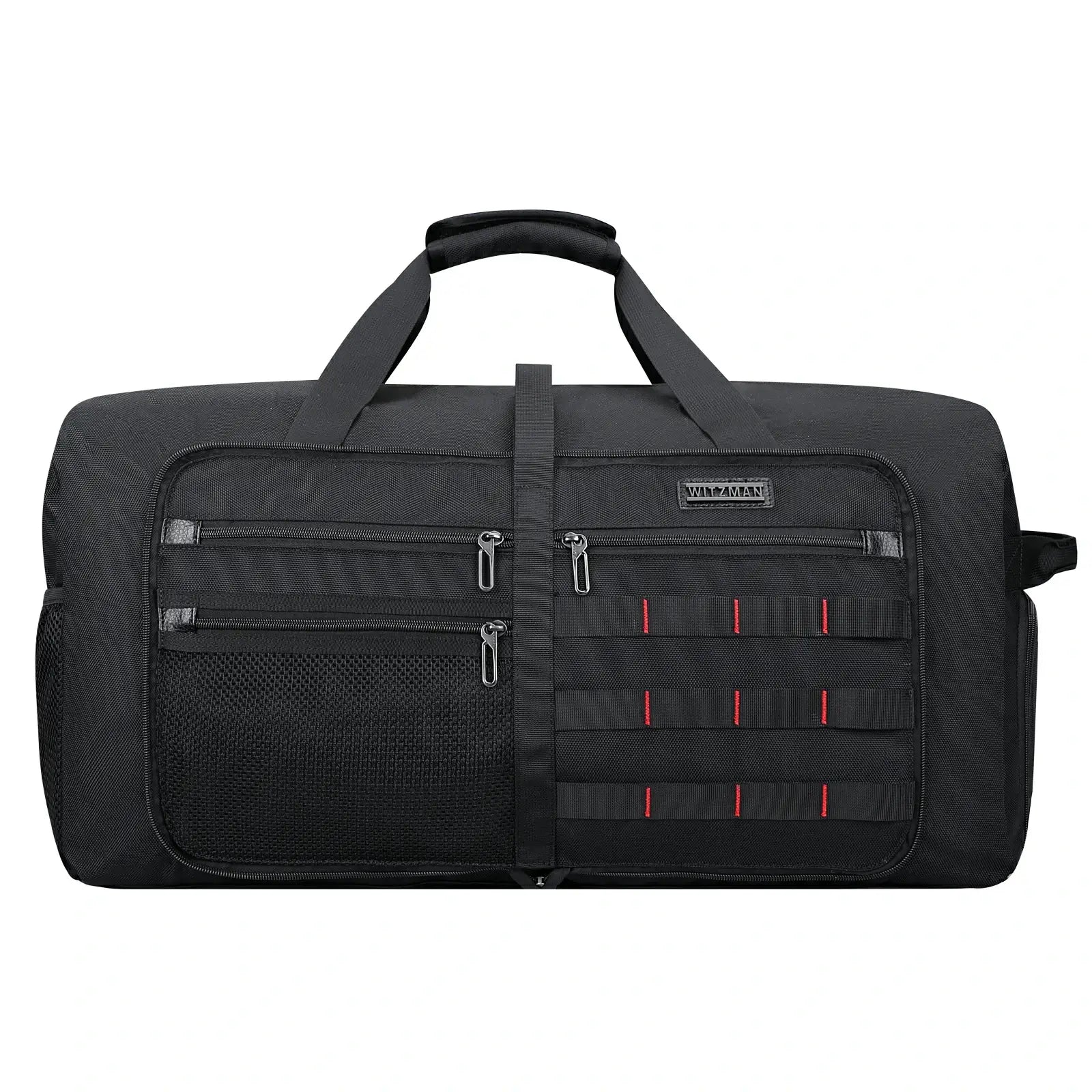 Foldable Duffel Bag for Travel 65L Lightweight Packable black nylon bag