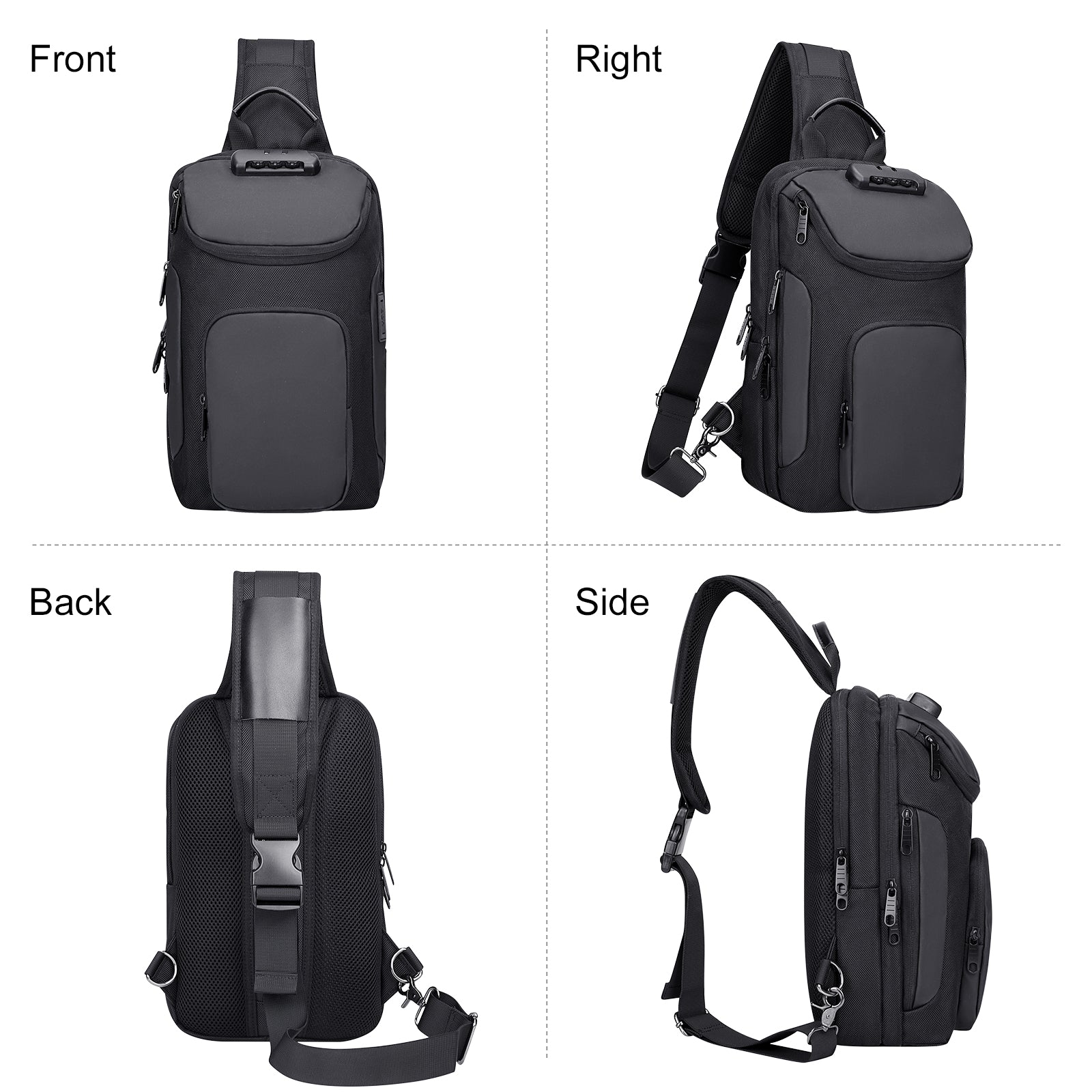 Nylon Sling Bag Crossbody Bags Men
