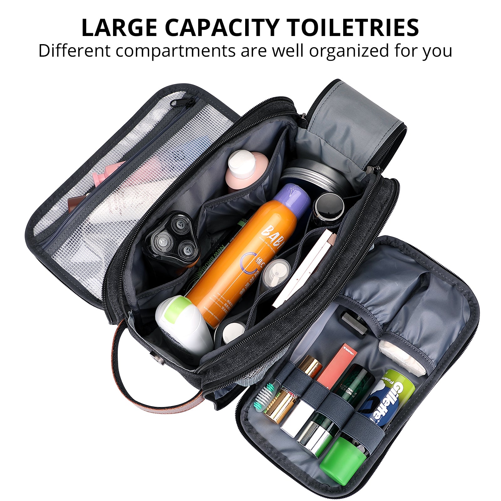 Black Toiletry Bag Travel