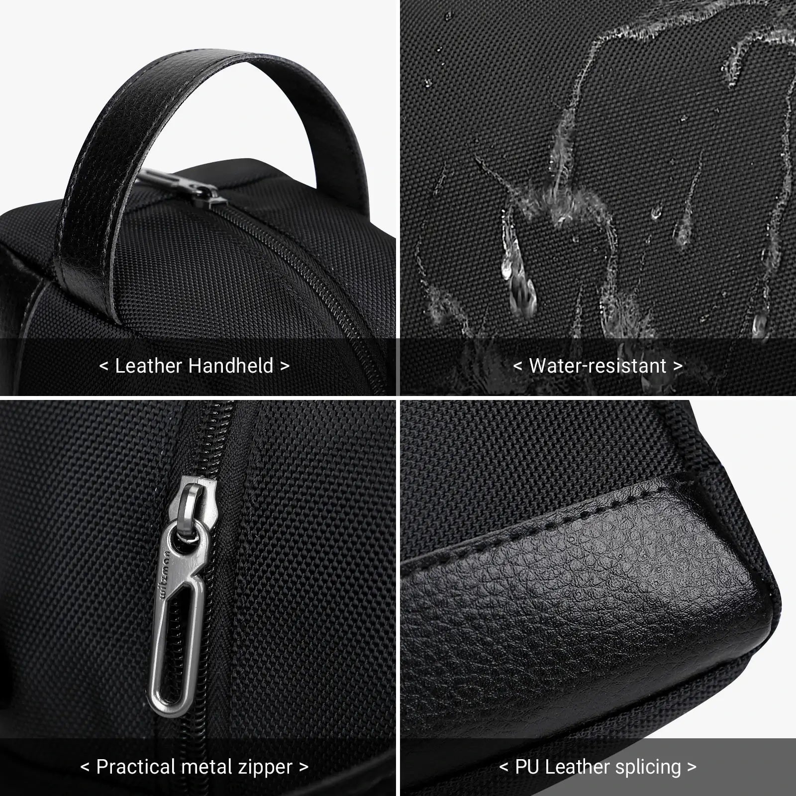 B692 Black Travel Bathroom Bag Toiletry Bag Shaving Bag Cosmetic bag