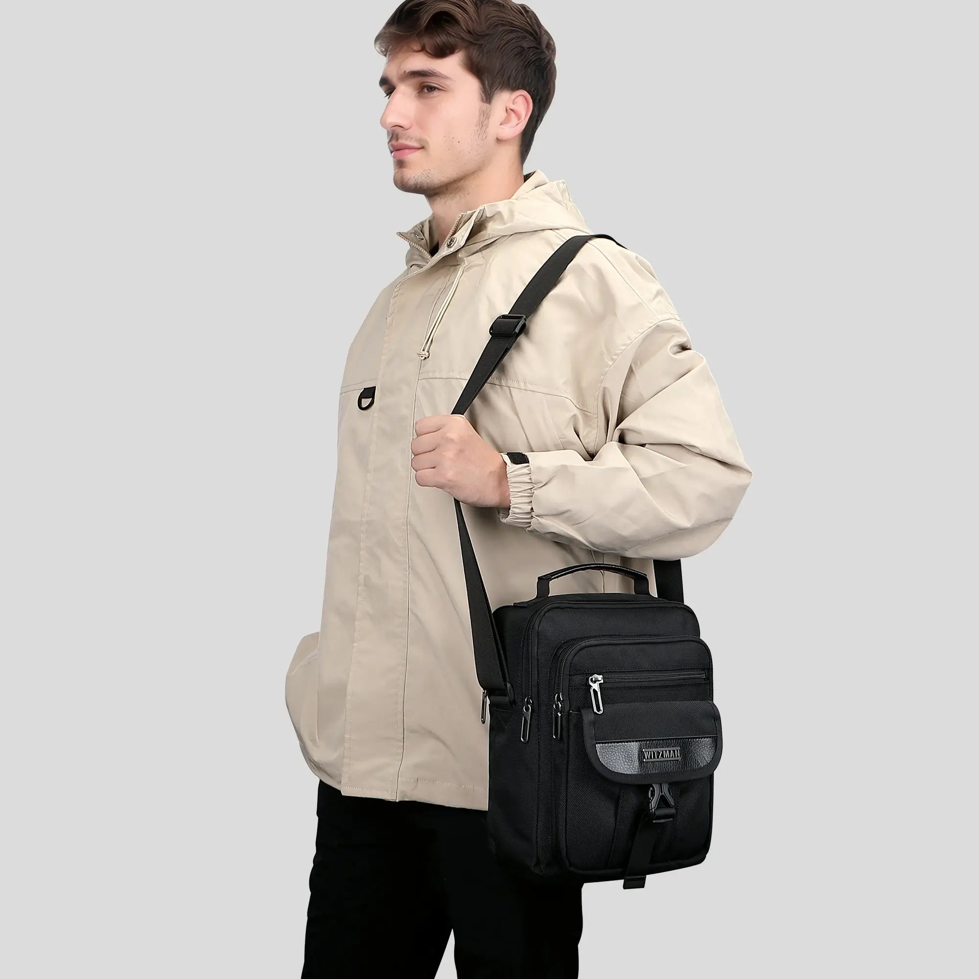 Bolso de hombro de viaje ligero, pequeño y casual, ideal para el trabajo y los viajes.
