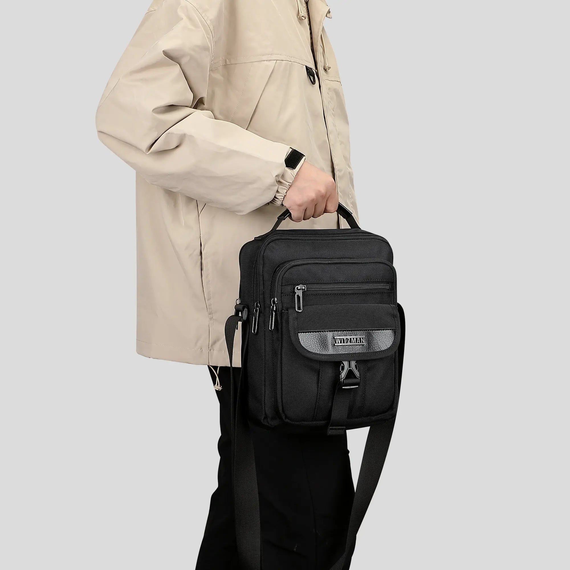 Bolso de hombro de viaje ligero, pequeño y casual, ideal para el trabajo y los viajes.
