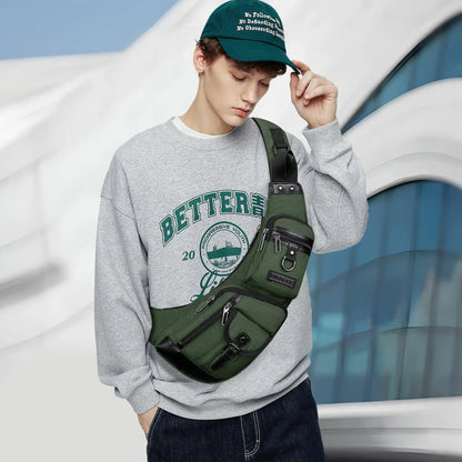 witzman b702 sling bag nylon amry green