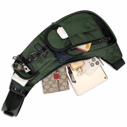 witzman b702 sling bag nylon amry green