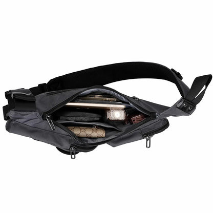 witzman b702 travel sling bag sliver grey