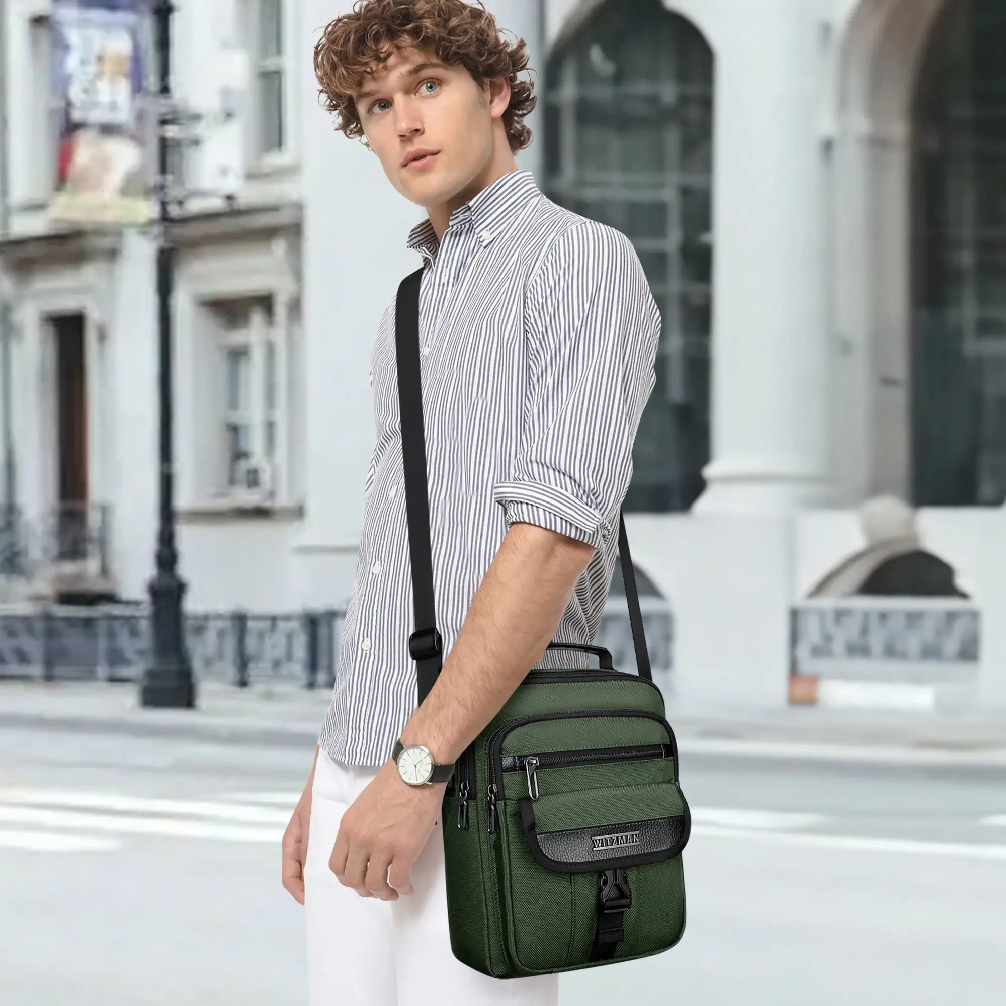witzman b688 carry on Messenger Bags small cross bag #color_green