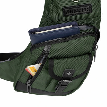 witzman b702 sling bag nylon amry green