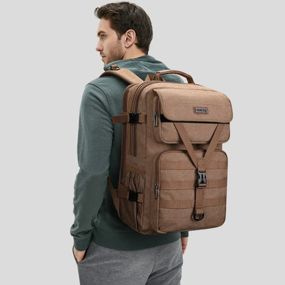 Men’s Canvas Travel Backpack TSA Vintage Carry-On Bag A8012
