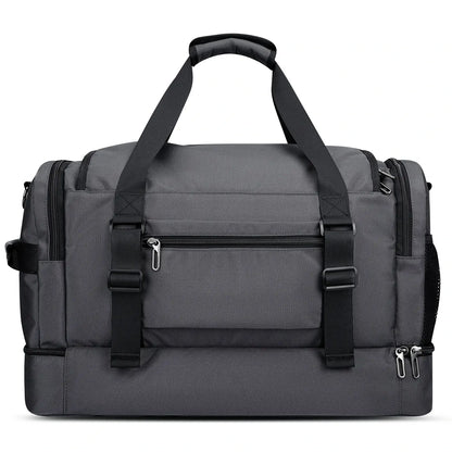 Double-Layer Duffel Bag Modern Split-Level Design with Bottom Shoe Compartment B723