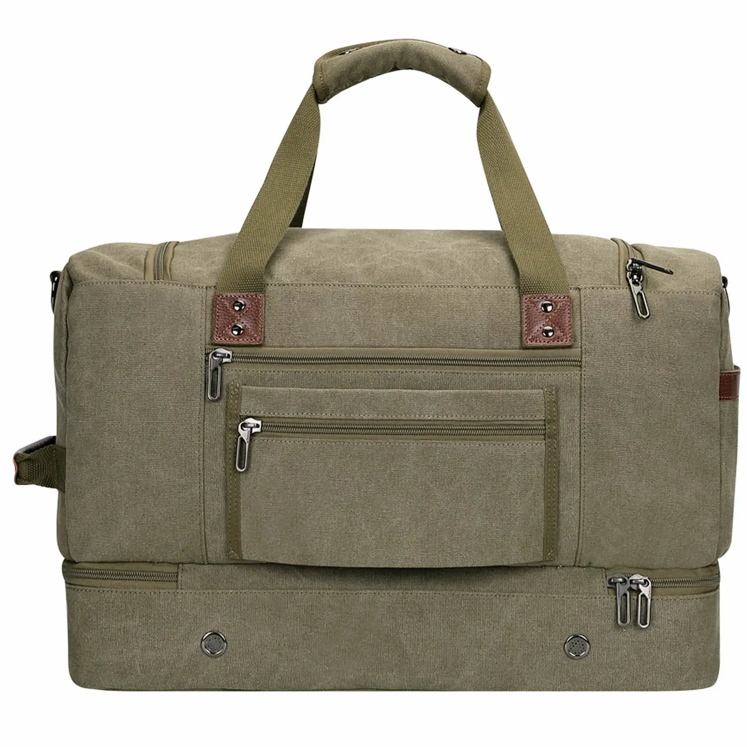 Fashion Vintage Canvas Large Travel Bag duffle bags witzman a8010 #color_green