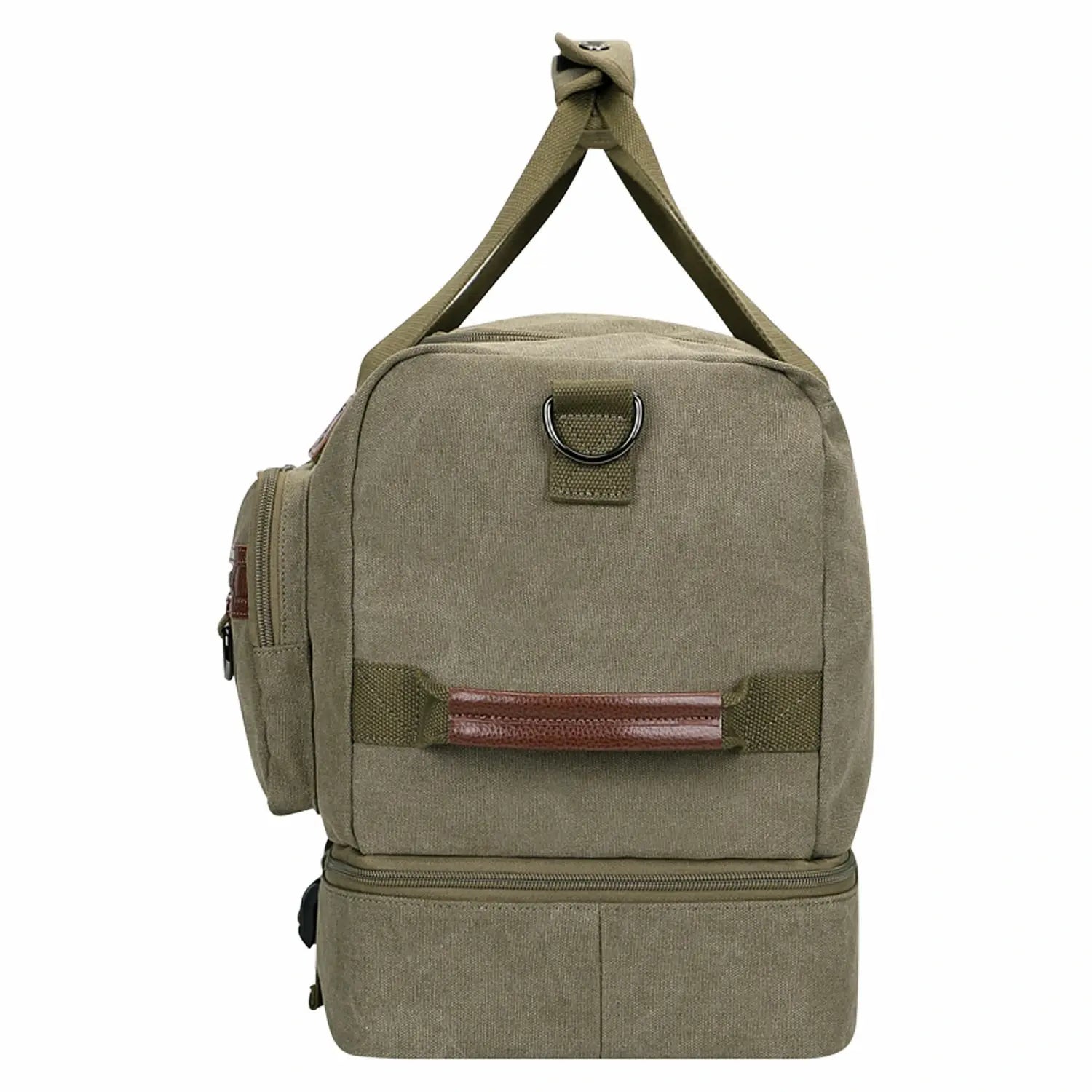 Fashion Vintage Canvas Large Travel Bag duffle bags witzman a8010 #color_green