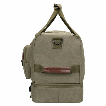 Fashion Vintage Canvas Large Travel Bag duffle bags witzman a8010 #color_green