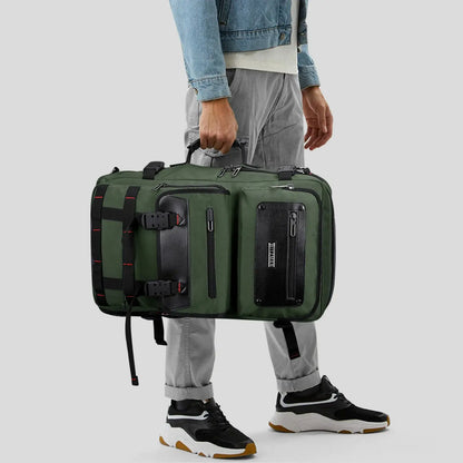 Carry On Travel Backpack for Men Nylon Bag 45L #color_green