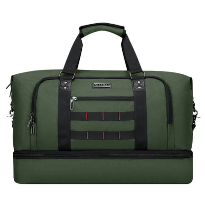 Large weekender duffle bag witzman b696 #color_green