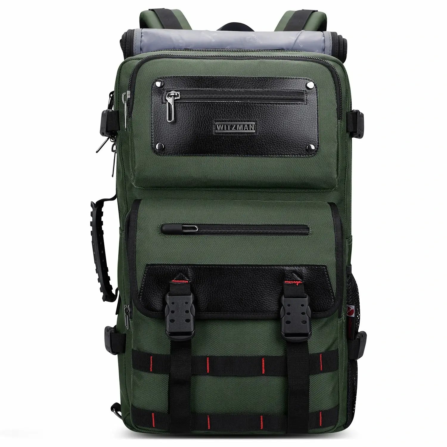 Carry On Travel Backpack for Men Nylon Bag 45L #color_green