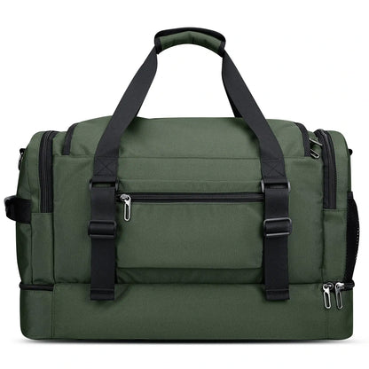 Double-Layer Duffel Bag Modern Split-Level Design with Bottom Shoe Compartment B723