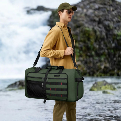 Faltbare Reisetasche für Reisen, 65 l, leicht, verpackbar 