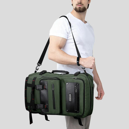Carry On Travel Backpack for Men Nylon Bag 45L #color_green
