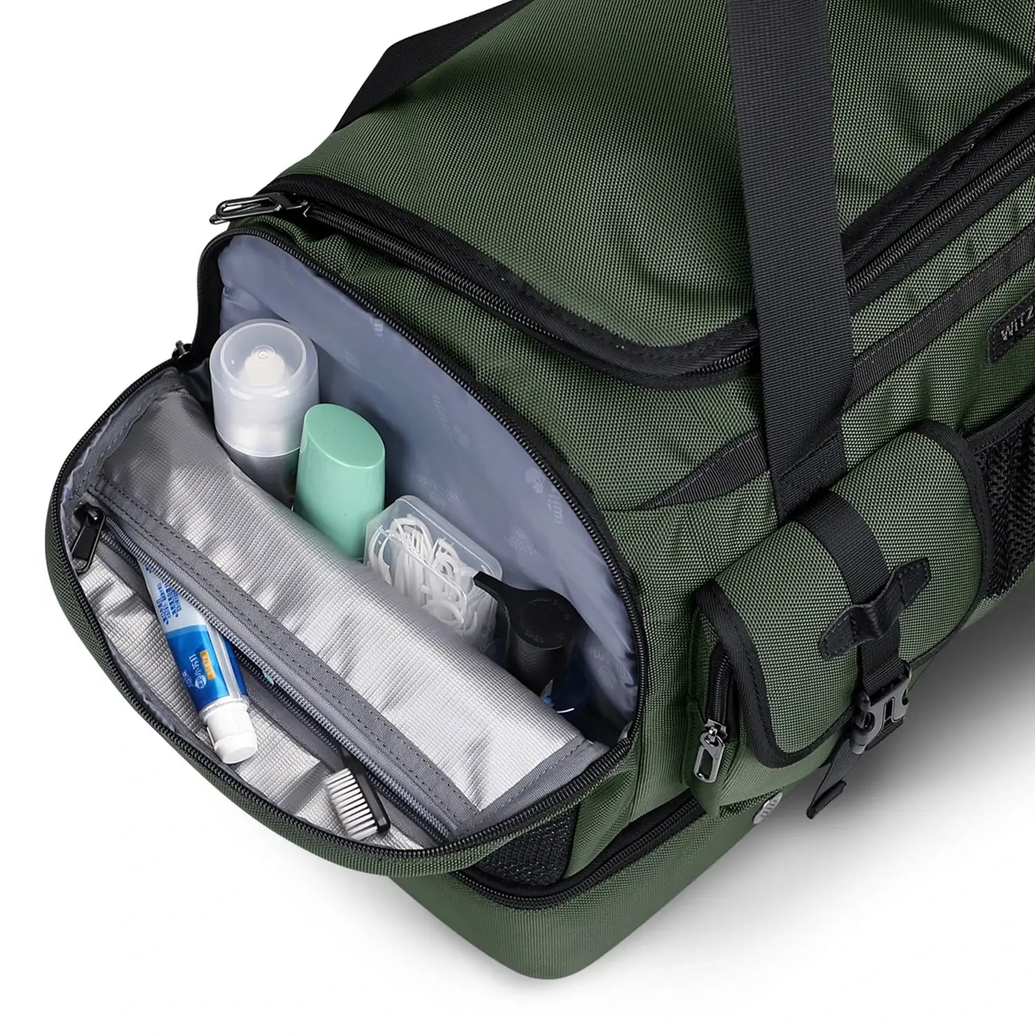 Double-Layer Duffel Bag Modern Split-Level Design with Bottom Shoe Compartment B723