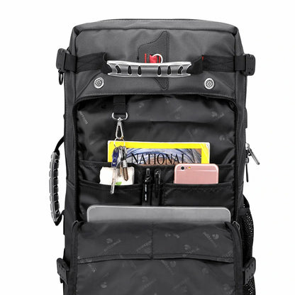 witzman b681 nylon travel backpack for men carry on bag #color_grey