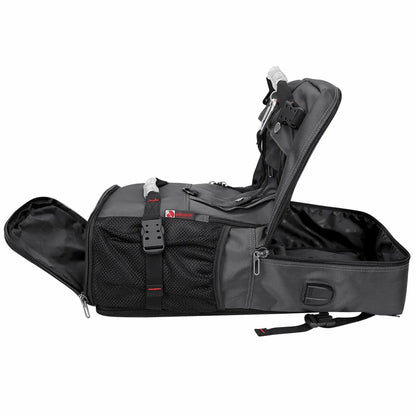 witzman b681 nylon travel backpack for men carry on bag #color_grey