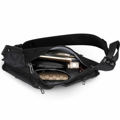 WITZMAN Sling Bag for Men - Crossbody, Travel, Slim Chest Bag - One Strap, Lightweight, Casual Daypack