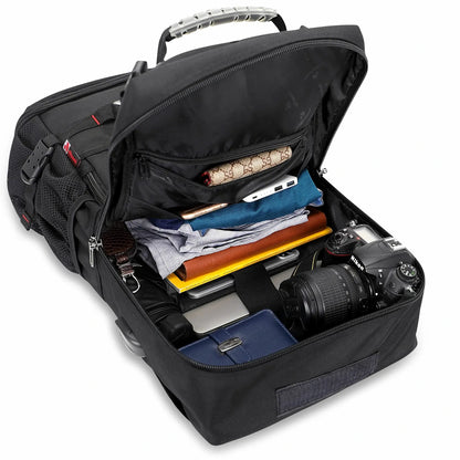 B681_Black backpack witzman travel backpack for men nylon 45l duffle bag weekender pack with shoe compartment Large capacity carry on backpacks