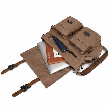Postman Bag For Men Vintage Canvas Messenger Bag A8008-2