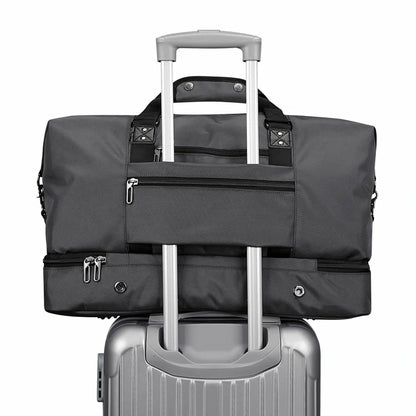 Large weekender duffle bag witzman b696 #color_grey