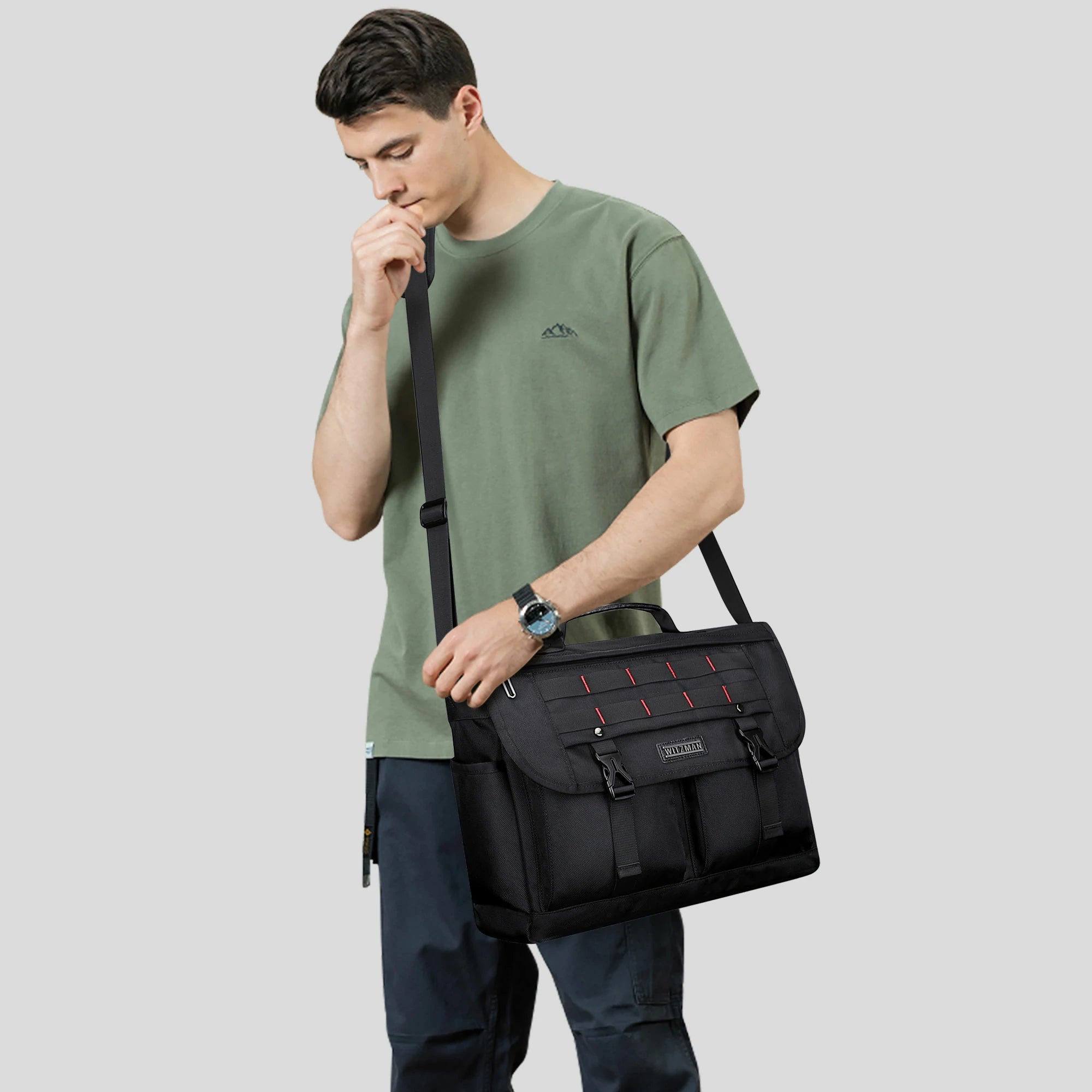 Messenger Bag Crossbody Large Lightweight Satchel Bag B701