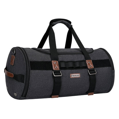 Black Canvas Large Travel Duffel Bags