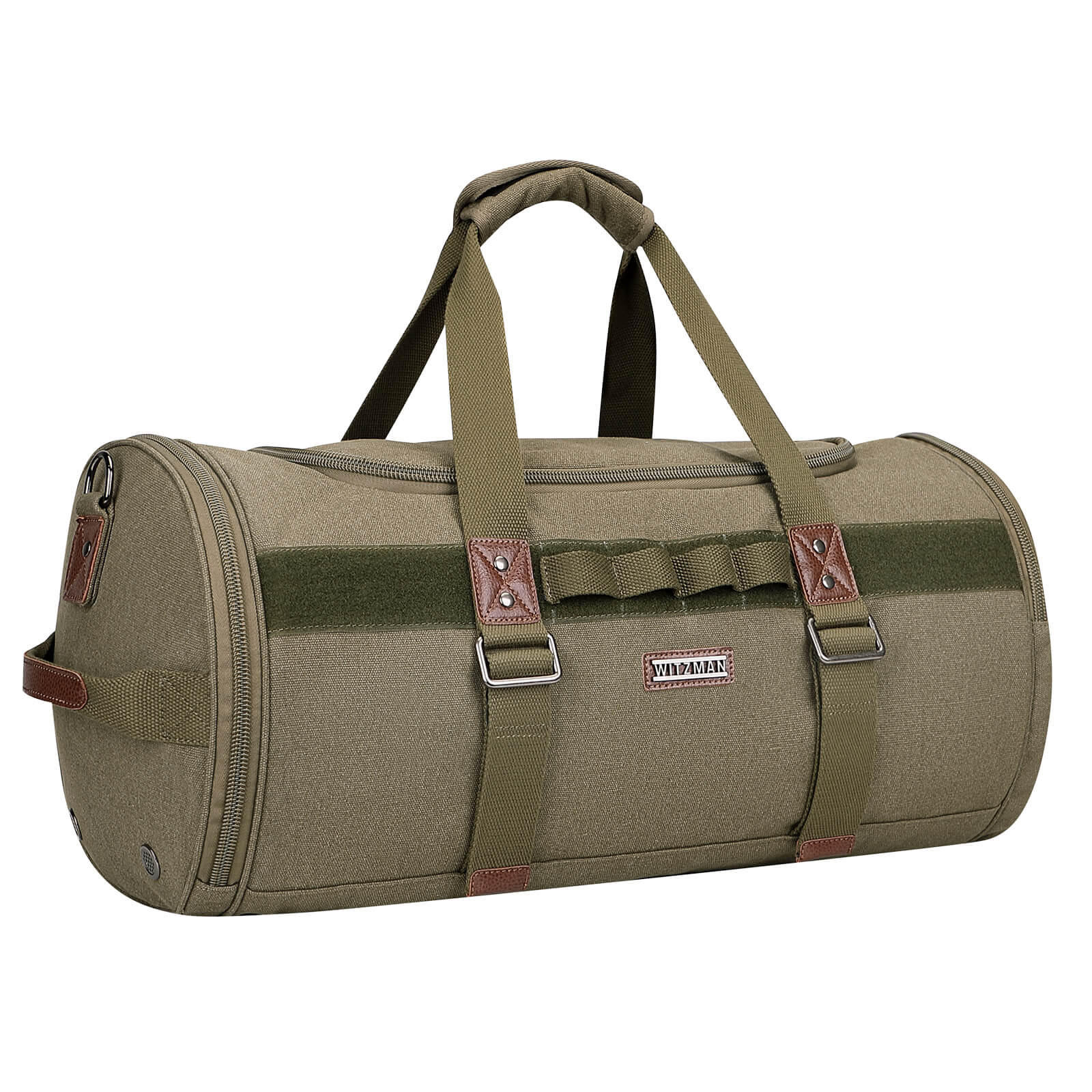 Army Green Canvas Large Travel Duffel Bags