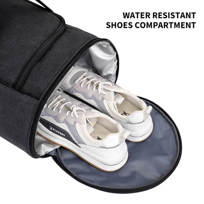 Black Canvas Large Travel Duffel Bags