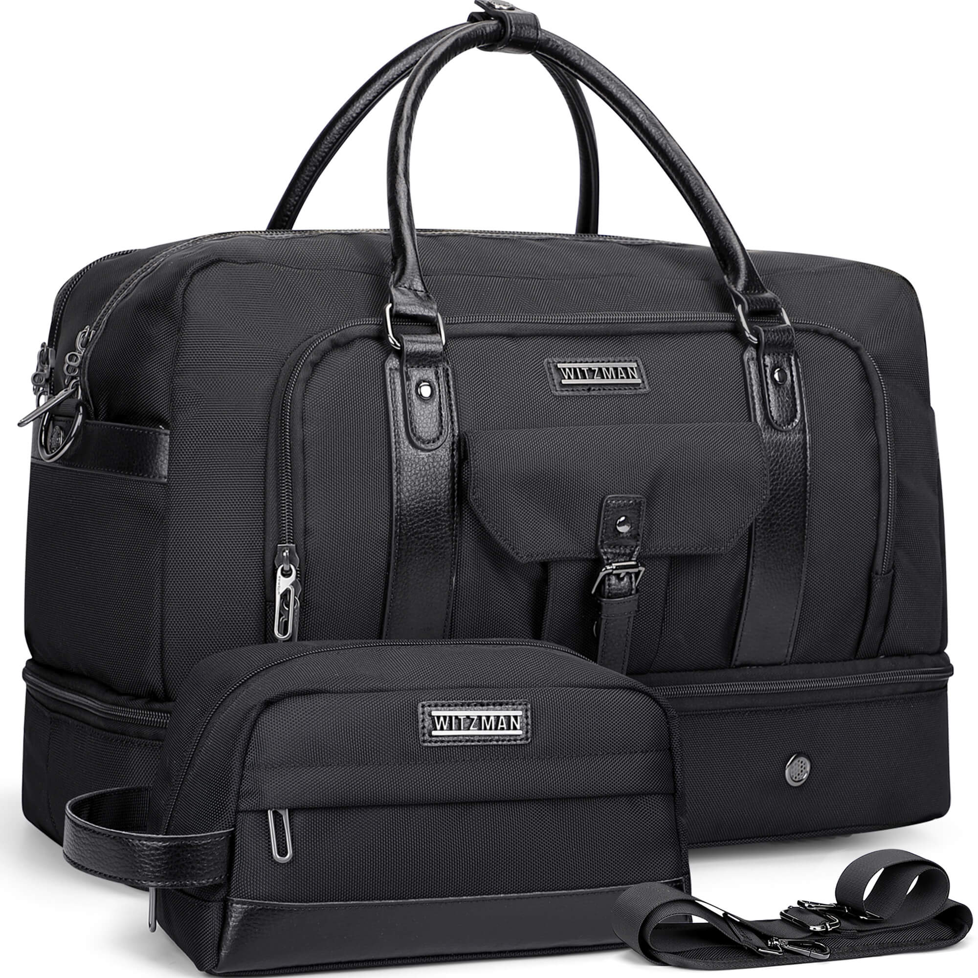 Weekender Bags Carry On Duffle Overnight Bag With Toiletry Bag Sets B694