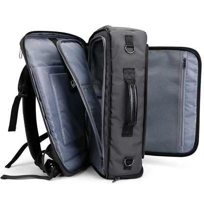 WITZMAN 35L sliver grey travel backpack for men nylon bag open style