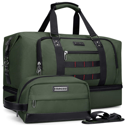 Large weekender duffle bag witzman b696 #color_green